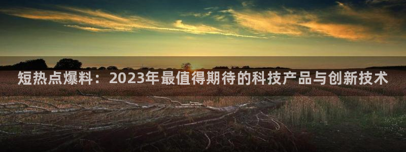 黑料网今日不打烊：短热点爆料：2023年